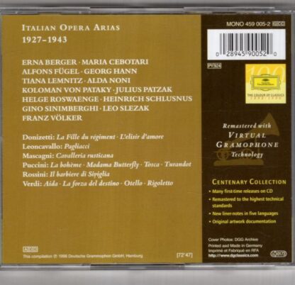 1927-1943: Italian Opera Arias:Heinrich Schlusnus - Image 2