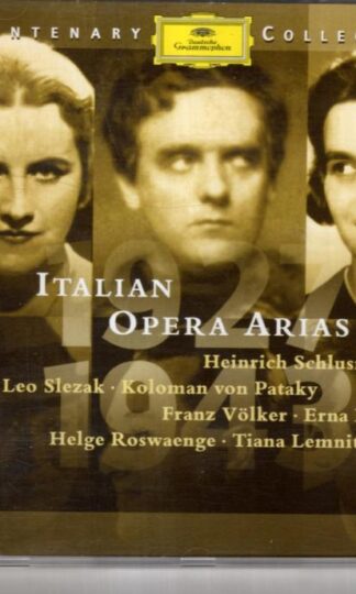 1927-1943: Italian Opera Arias:Heinrich Schlusnus