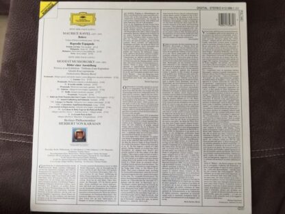 Bilder Einer Ausstellung / Bolero / Rapsodie Espagnole LP (EU 1987):Modest Mussorgsky - Image 2