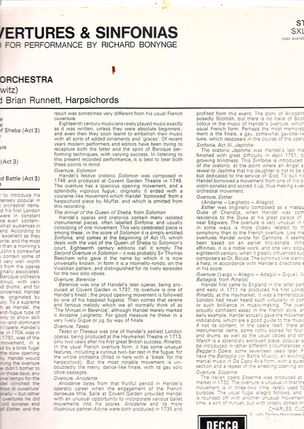 Georg Friedrich Händel, English Chamber Orchestra, Richard Bonynge-1