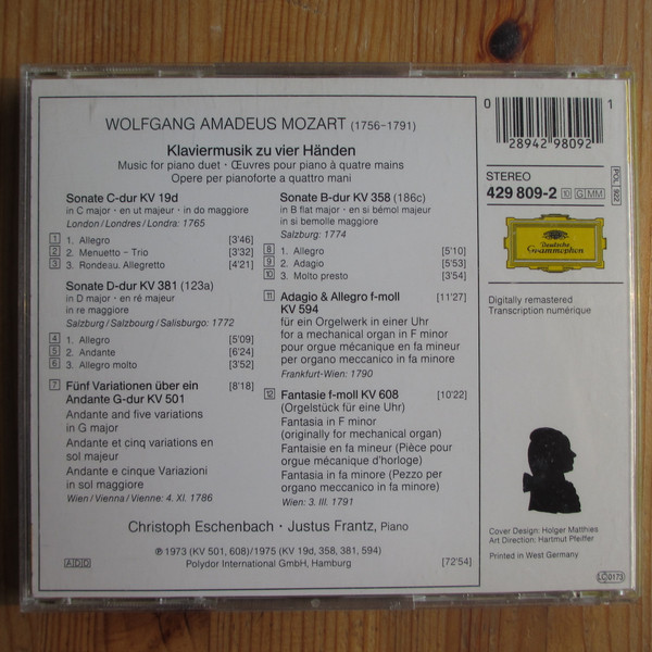 Wolfgang Amadeus Mozart - Christoph Eschenbach, Justus Frantz-1