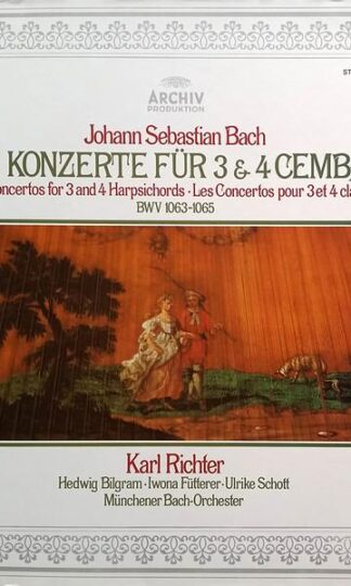 Die Konzerte Für 3 & 4 Cembali (BWV 1063-1065) LP (GER 1974):Johann Sebastian Bach