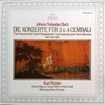 Die Konzerte Für 3 & 4 Cembali (BWV 1063-1065) LP (GER 1974):Johann Sebastian Bach
