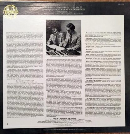 Visions Fugitives And Pictures At An Exhibition LP (US 1977):Tedd Joselson - Image 2