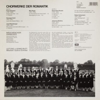 Chorwerke der Romantik LP (GER 1986):Mädchenchor Hannover - Image 2