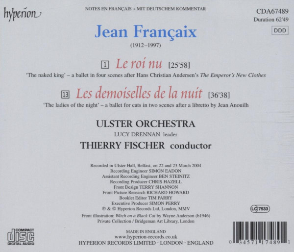 Jean Françaix / Ulster Orchestra . Thierry Fischer (2)-1