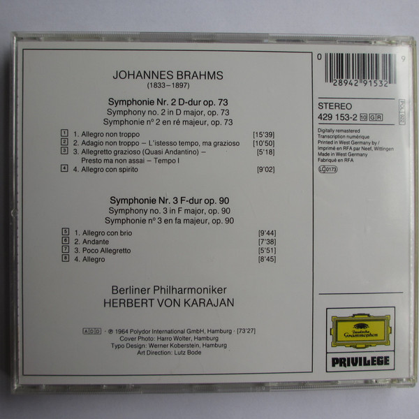 Johannes Brahms - Berliner Philharmoniker, Herbert von Karajan-1