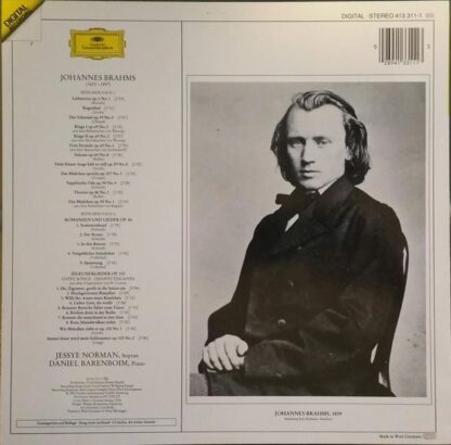 Lieder LP (EU 1983):Jessye Norman - Image 2