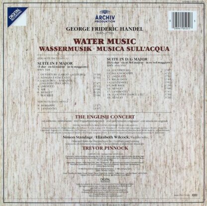 Water Music LP (GER 1983):Georg Friedrich Händel - Image 2