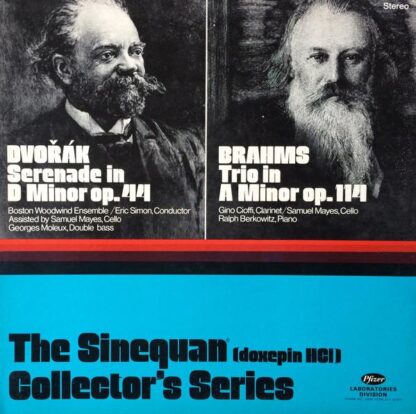 Serenade In D Minor Op. 44 / Trio In A Minor Op. 114 LP (US 1971):Dvořák; Brahms