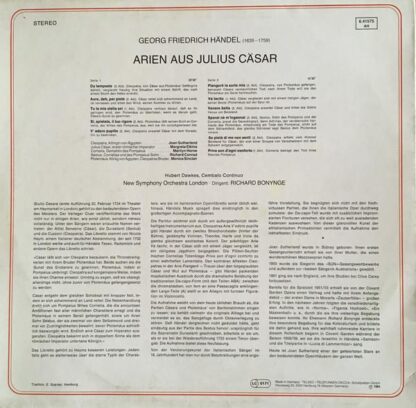 Arien Aus "Julius Caesar" LP (GER):Georg Friedrich Händel - Image 2