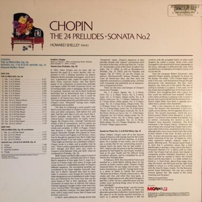 The 24 Preludes, Sonata No.2 LP (US 1987):Frédéric Chopin - Image 2