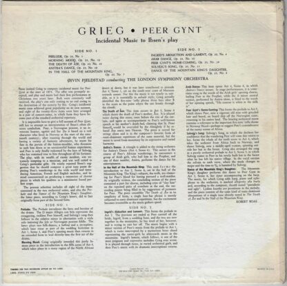 Peer Gynt LP (US):Edvard Grieg - Image 2