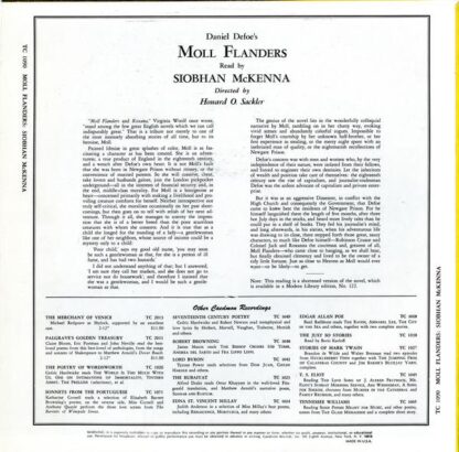 Daniel Defoe's Moll Flanders LP (US 1958):Daniel Defoe - Image 2