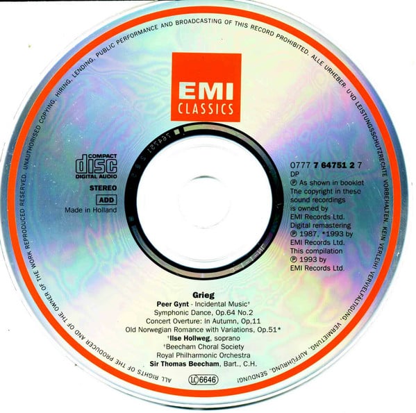 Edvard Grieg - Sir Thomas Beecham, Royal Philharmonic Orchestra-2