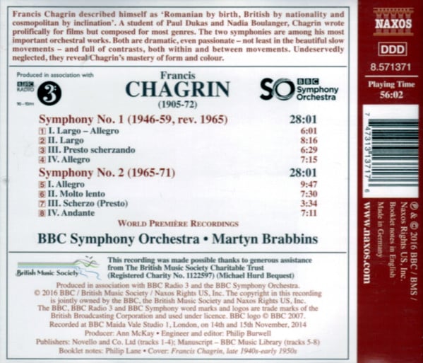 Francis Chagrin, BBC Symphony Orchestra, Martyn Brabbins-1