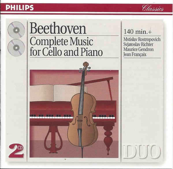 Ludwig van Beethoven / Mstislav Rostropovich, Sviatoslav Richter, Maurice Gendron, Jean Françaix-1