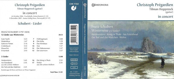Franz Schubert – Christoph Prégardien, Tilman Hoppstock-2