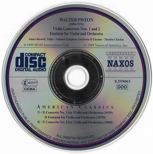 Walter Piston - James Buswell, National Symphony Orchestra Of Ukraine, Theodore Kuchar-2