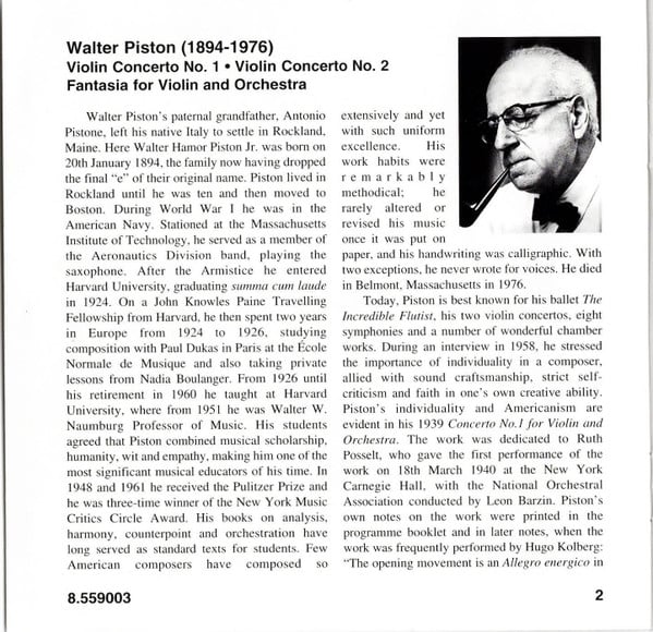 Walter Piston - James Buswell, National Symphony Orchestra Of Ukraine, Theodore Kuchar-4