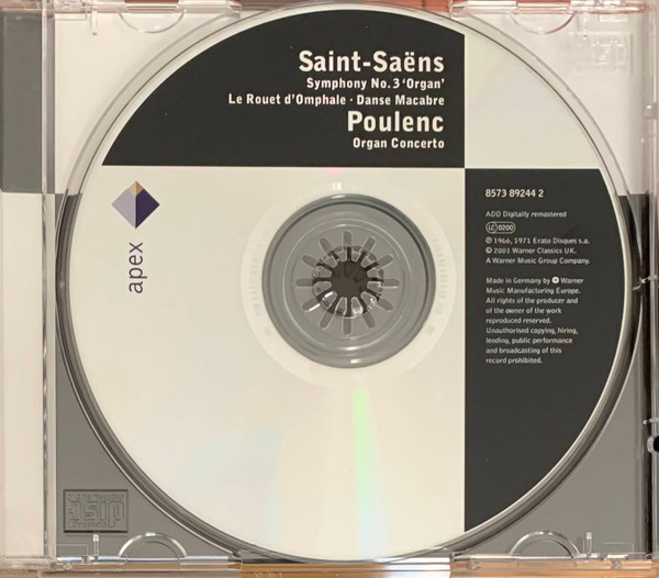 Camille Saint-Saëns, Francis Poulenc, Marie-Claire Alain, Orchestre National De L'ORTF, Jean Martinon-3