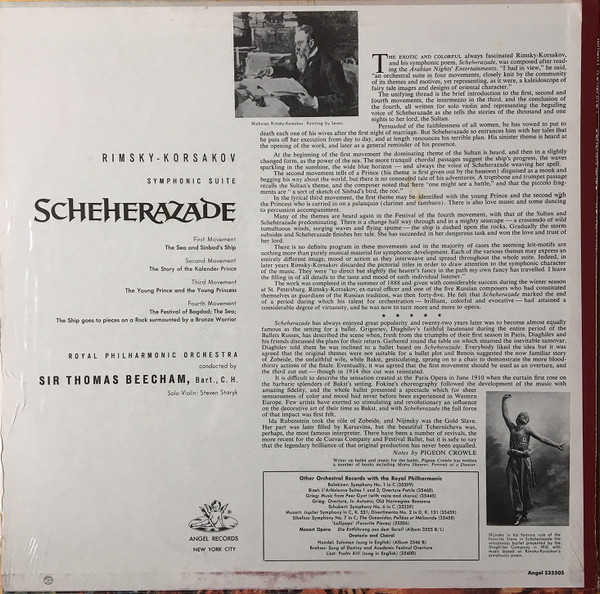 Royal Philharmonic Orchestra, Sir Thomas Beecham-1