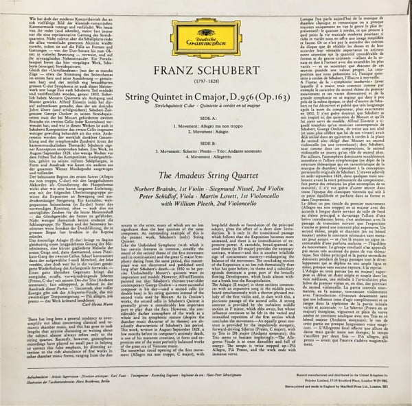 Franz Schubert, Amadeus-Quartett, William Pleeth-1