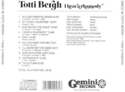 I Hear A Rhapsody:Totti Bergh - Image 2