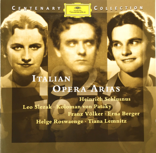 Heinrich Schlusnus, Leo Slezak, Koloman Von Pátaky, Franz Völker, Erna Berger, Helge Roswaenge, Tiana Lemnitz-0