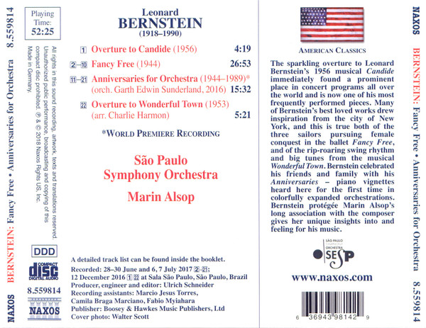 Leonard Bernstein, Orquestra Sinfônica Do Estado De São Paulo, Marin Alsop-1