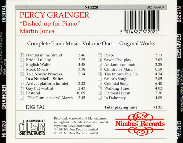 Percy Grainger, Martin Jones (3)-2