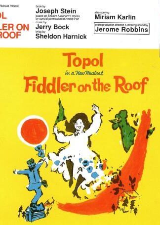 Fiddler On The Roof (Original London Cast):Harold Prince