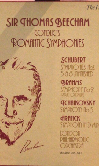 Sir Thomas Beecham, Franz Schubert, Johannes Brahms, Pyotr Ilyich Tchaikovsky, César Franck, London Philharmonic Orchestra-0