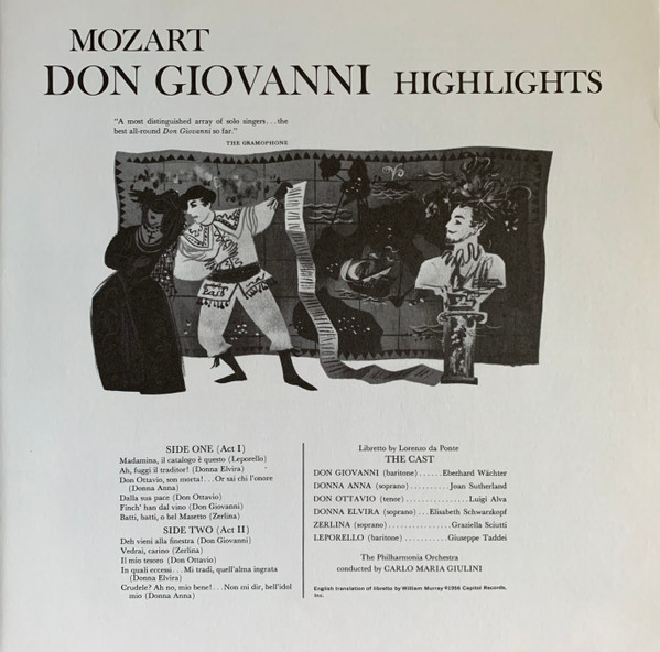 Wolfgang Amadeus Mozart, Elisabeth Schwarzkopf, Joan Sutherland, Eberhard Wächter, Graziella Sciutti, Luigi Alva, Giuseppe Taddei, Philharmonia Orchestra, Carlo Maria Giulini-4