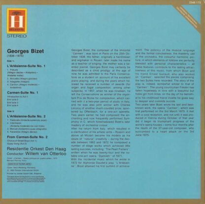 L'Arlésienne Suites / Carmen Suites LP (UK 1974):Georges Bizet - Image 2