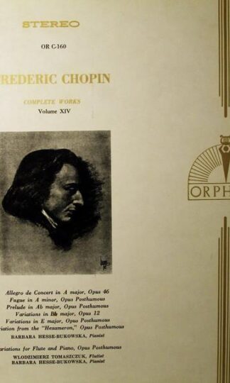 Complete Works Volume XIV LP (US):Frédéric Chopin