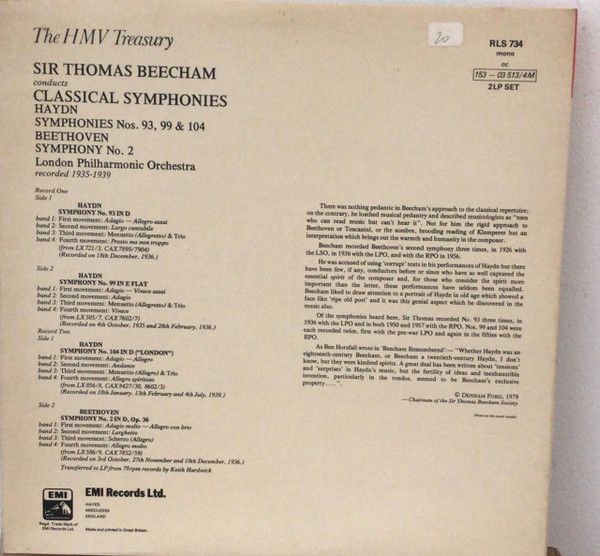 Sir Thomas Beecham, Joseph Haydn, Ludwig van Beethoven, London Philharmonic Orchestra-2