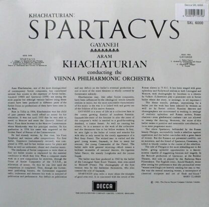 Spartacus / Gayaneh LP (GER 1998):Aram Khatchaturian - Image 2