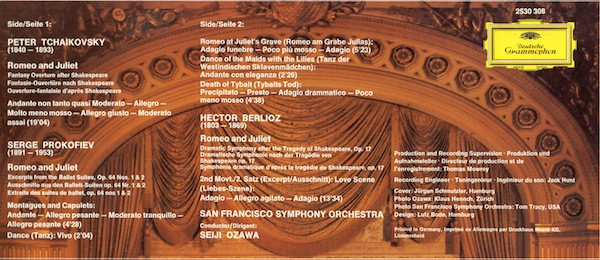 Hector Berlioz • Pyotr Ilyich Tchaikovsky • Sergei Prokofiev - San Francisco Symphony • Seiji Ozawa-2