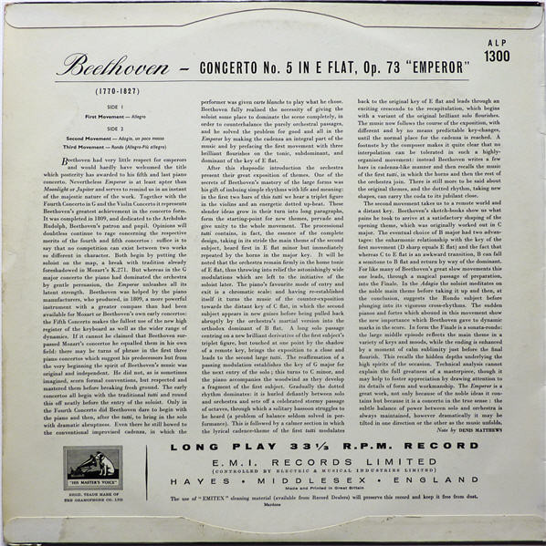 Ludwig van Beethoven, Solomon (6) With The Philharmonia Orchestra Conducted By Herbert Menges-1