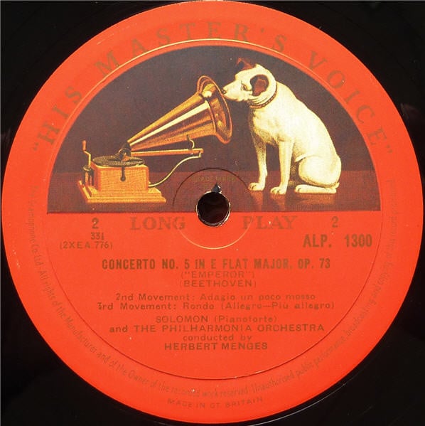 Ludwig van Beethoven, Solomon (6) With The Philharmonia Orchestra Conducted By Herbert Menges-3