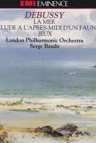 La Mer / Prélude À L'après-midi D'un Faune / Jeux CD:Serge Baudo