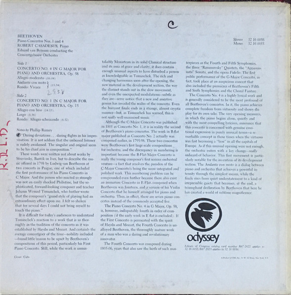 Ludwig van Beethoven, Robert Casadesus, Eduard Van Beinum, Concertgebouworkest-1