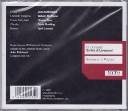 Emilia di Liverpool CD:Joan Sutherland - Image 2