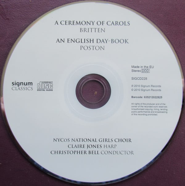 Benjamin Britten, Elizabeth Poston, NYCoS National Girls Choir, Claire Jones (4), Christopher Bell (2)-2