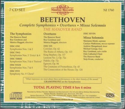 Complete Symphonies, Overtures and Missa Solemnis 7xCD BOX:Beethoven - Image 2