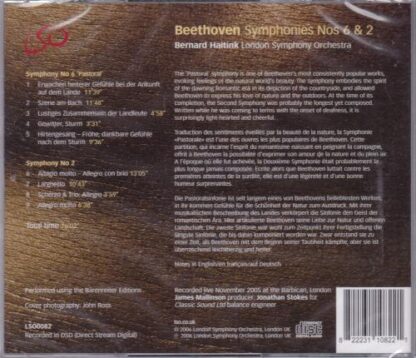 Beethoven Symphonies Nos 2 and 6 CD:Bernard Haitink - Image 2