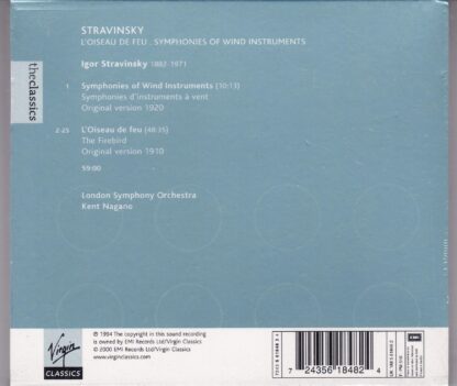 Symphonies of Wind Instruments / The Firebird CD:Igor Stravinsky - Image 2