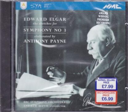 The Sketches For Symphony No. 3 CD:Edward Elgar
