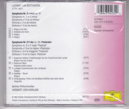 Symphonies Nos. 5 & 6 / Pastoral CD:Ludwig van Beethoven - Image 2